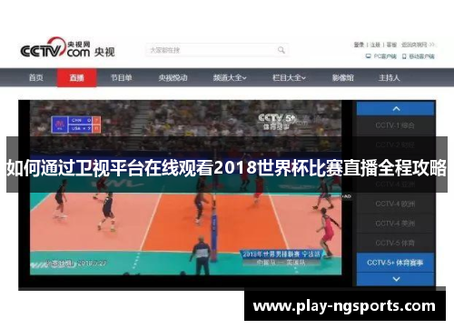 如何通过卫视平台在线观看2018世界杯比赛直播全程攻略 如何通过卫视平台在线观看2018世界杯比赛直播全程攻略